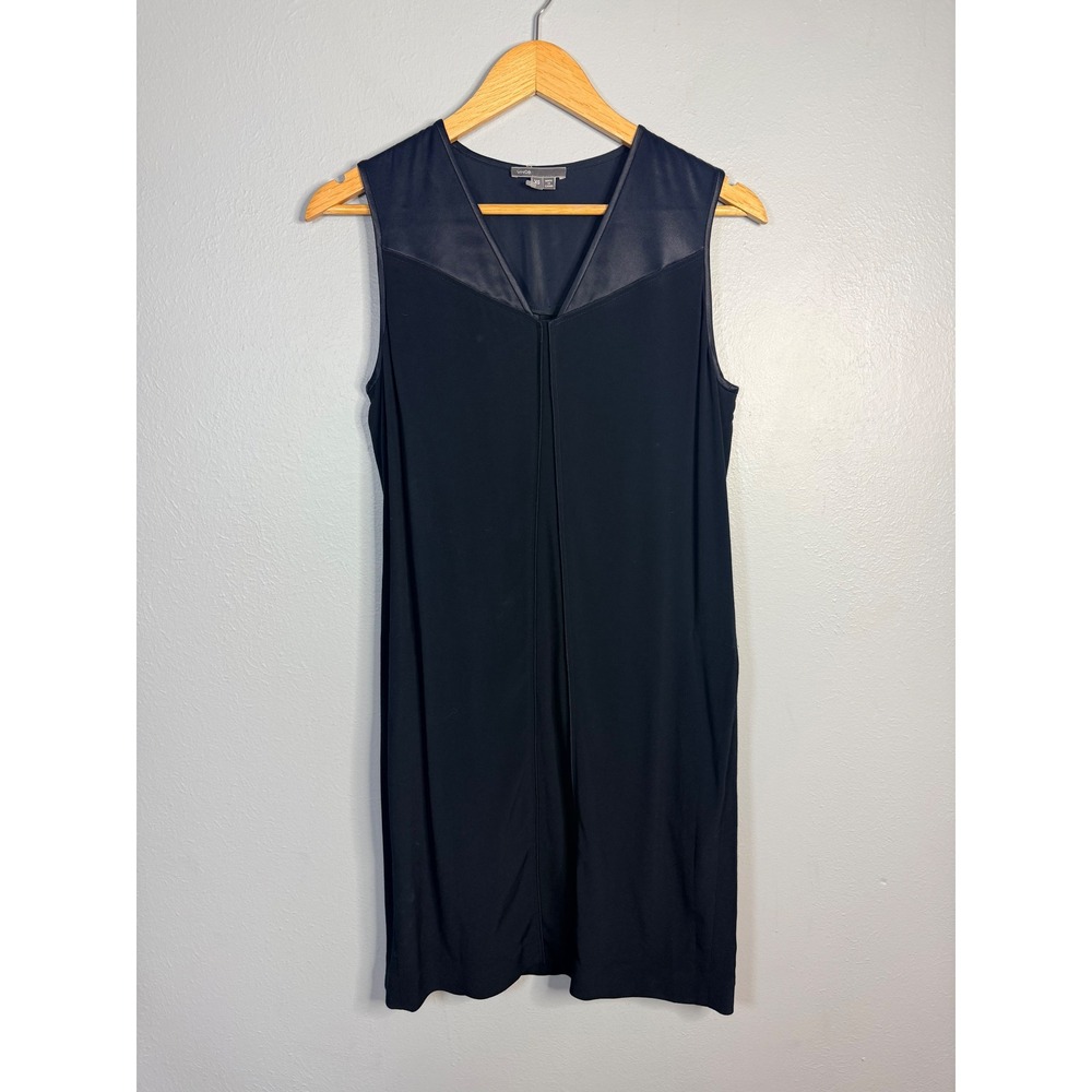 Vince Blue Sleeveless‎ V Neck Sheath Dress Women's XS